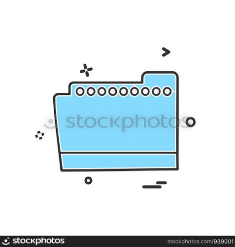 Folder icon design vector