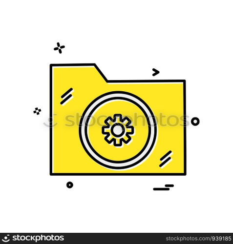 Folder icon design vector