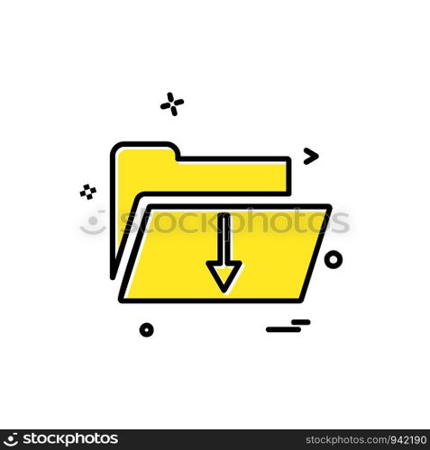 Folder icon design vector