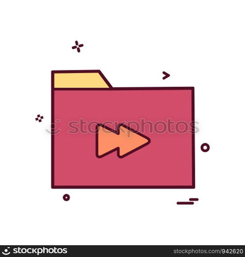 Folder icon design vector
