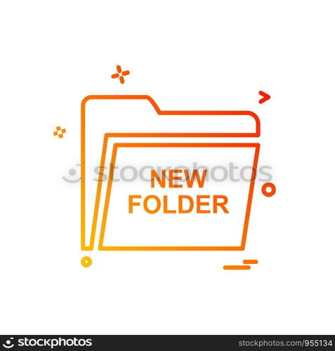 Folder icon design vector