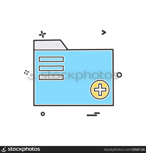 Folder icon design vector