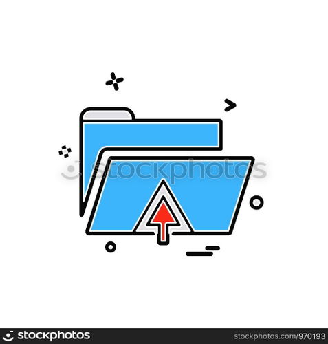 Folder icon design vector