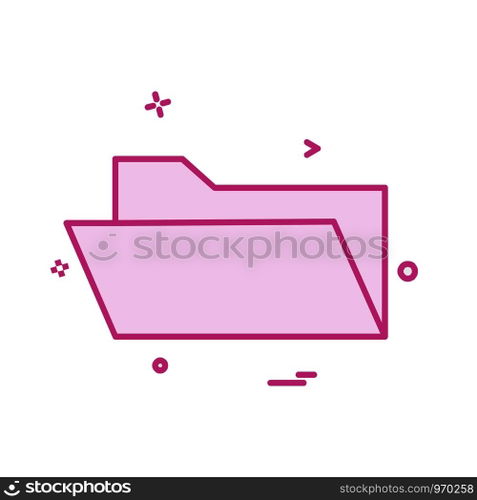 Folder icon design vector