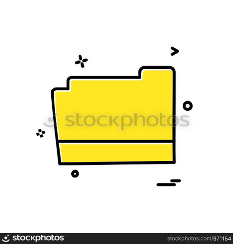 Folder icon design vector