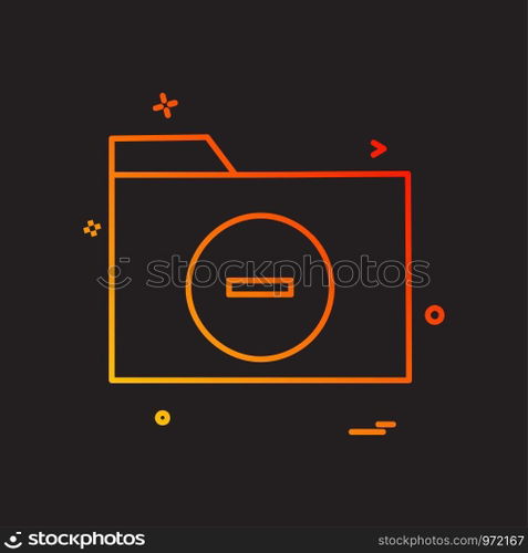 Folder icon design vector