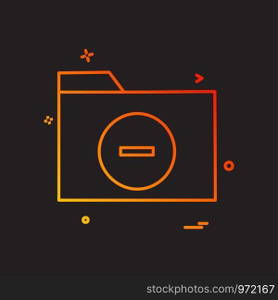 Folder icon design vector