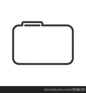 Folder icon in simple vector style