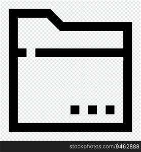 Folder icon. Internet technology concept. Icon in line style