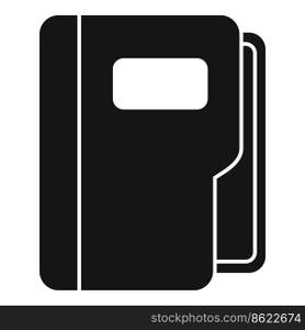 Folder icon simple vector. Crm database. Data system. Folder icon simple vector. Crm database