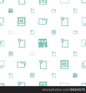 Folder icons pattern seamless white background Vector Image