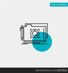 Folder, Lock, Target, File turquoise highlight circle point Vector icon