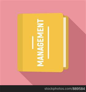 Folder management icon. Flat illustration of folder management vector icon for web design. Folder management icon, flat style