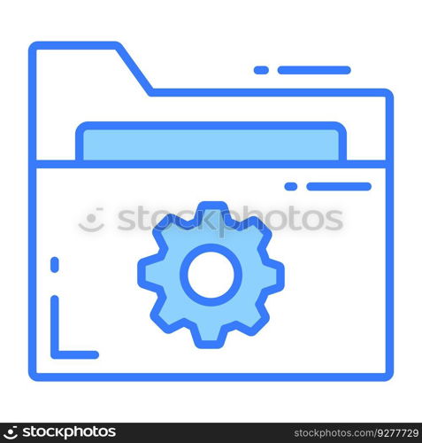 Folder organizing icon for graphic and web design Vector Image