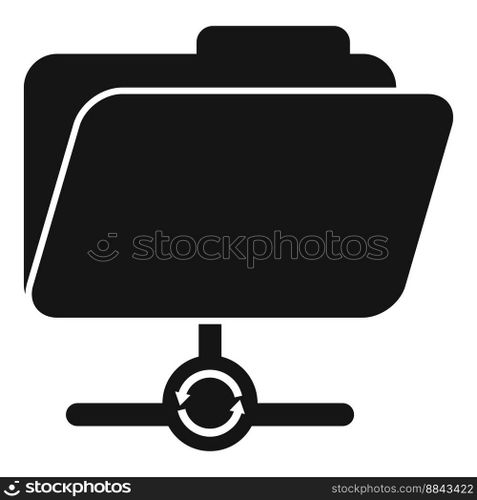 Folder storage icon simple vector. Data backup. Server file. Folder storage icon simple vector. Data backup