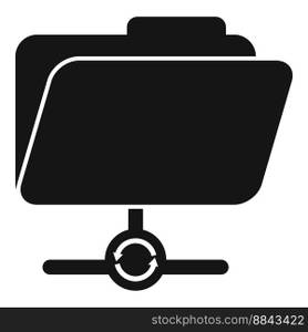 Folder storage icon simple vector. Data backup. Server file. Folder storage icon simple vector. Data backup