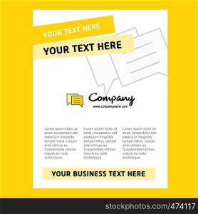 Folder Title Page Design for Company profile ,annual report, presentations, leaflet, Brochure Vector Background