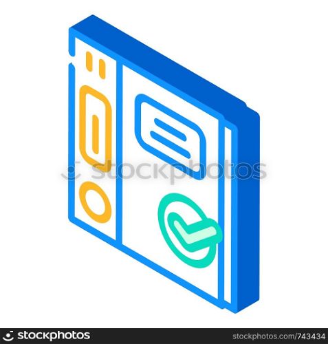 folders with documents compliance isometric icon vector. folders with documents compliance sign. isolated symbol illustration. folders with documents compliance isometric icon vector illustration