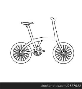 Folding bike icon vector illustration symbol design