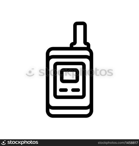 folding walkie-talkie icon vector. folding walkie-talkie sign. isolated contour symbol illustration. folding walkie-talkie icon vector outline illustration