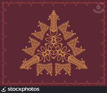 Folk, Tribal Design, Motif, Wall Painting