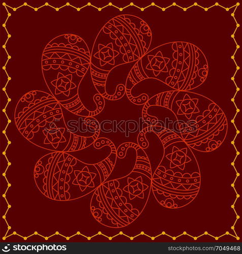 Folk, Tribal Design, Motif, Wall Painting Vector Art