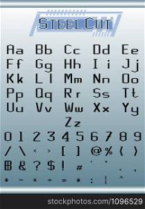 Font type Number graphics design Illustration vector Stylish Mark pen Composite font design Set of letters English alphabet