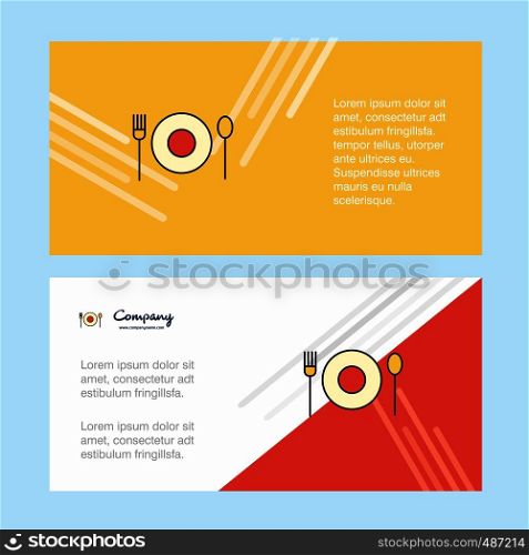 Food abstract corporate business banner template, horizontal advertising business banner.