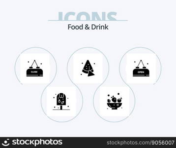 Food And Drink Glyph Icon Pack 5 Icon Design. . food. watermelon. close