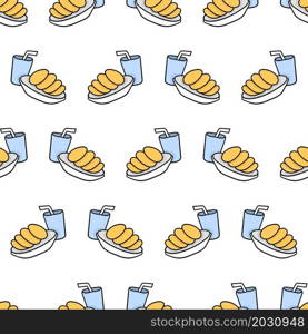 food and drink snack seamless pattern textile print