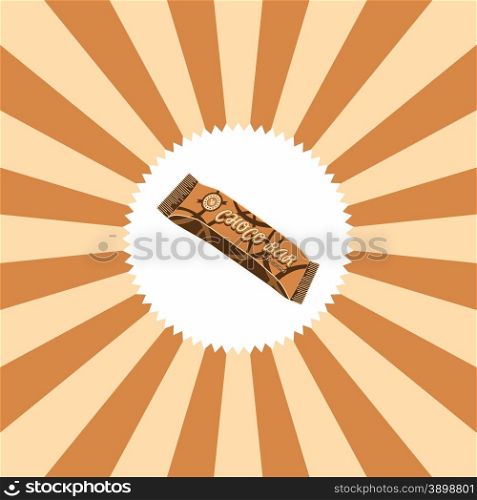 food and drink theme graphic art vector illustration. food and drink theme chocolate bar