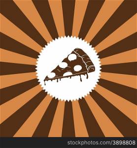 food and drink theme graphic art vector illustration. food and drink theme pizza