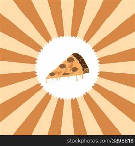 food and drink theme graphic art vector illustration. food and drink theme pizza