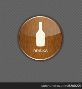 Food and drink wood application icons