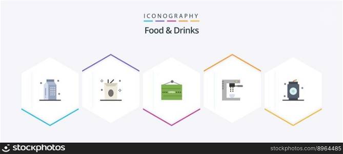 Food and Drinks 25 Flat icon pack including food. drinks. meal. cooking. restaurant