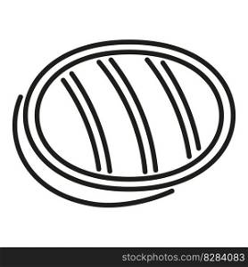 Food bbq icon outline vector. Grill cook. Hot tool. Food bbq icon outline vector. Grill cook