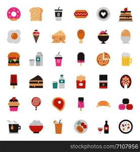 food, beverage, snack icon, isolated on white background