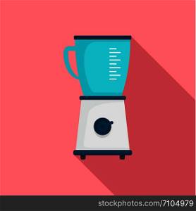Food blender icon. Flat illustration of food blender vector icon for web design. Food blender icon, flat style