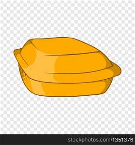 Food container icon in cartoon style isolated on background for any web design . Food container icon, cartoon style