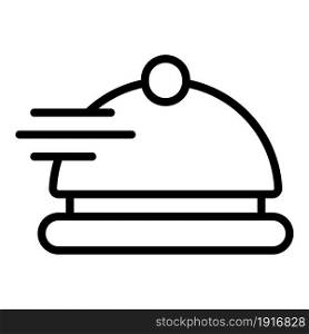 Food delivery icon outline vector. Meal order. Fast service. Food delivery icon outline vector. Meal order