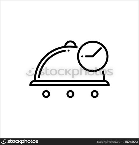 Food Delivery Icon, Packed, Parcel Food Home Delivery Service Vector Art Illustration