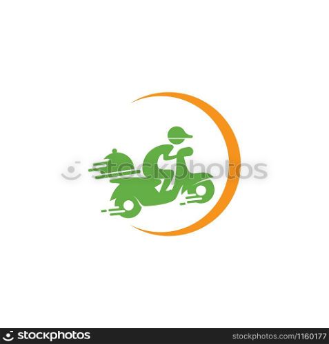 Food delivery logo vector template
