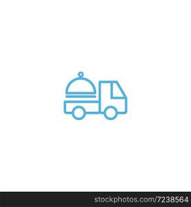 food delivery service icon flat vector logo design trendy illustration signage symbol graphic simple
