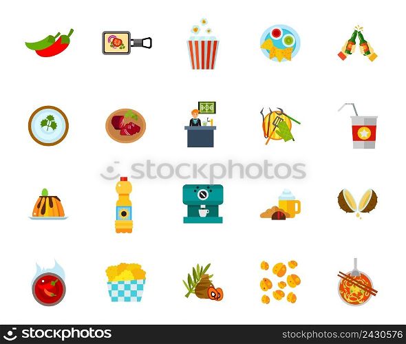 Food establishment icon set. Can be used for topics like cafe, ingredient, menu, leisure