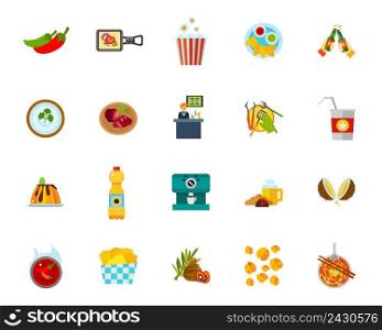 Food establishment icon set. Can be used for topics like cafe, ingredient, menu, leisure