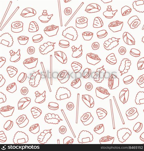 food fastfood seamless pattern