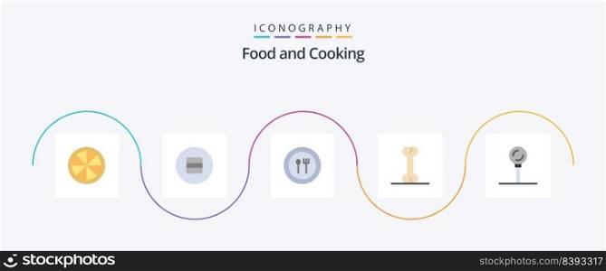 Food Flat 5 Icon Pack Including . gastronomy. fork. food. food