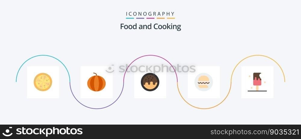 Food Flat 5 Icon Pack Including . ice cream. food. food. no