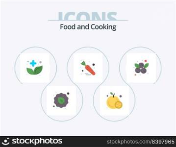 Food Flat Icon Pack 5 Icon Design. blueberries. vegetable. alternative. food. medicine