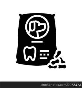 food for teeth glyph icon vector. food for teeth sign. isolated contour symbol black illustration. food for teeth glyph icon vector illustration